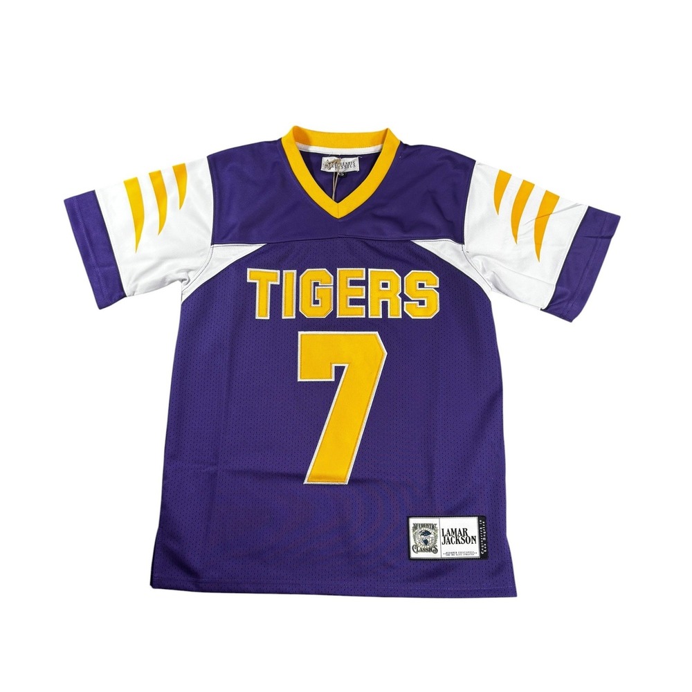Authentic Classics Lamar Jackson High School Football Jersey Purple Size XS NWT